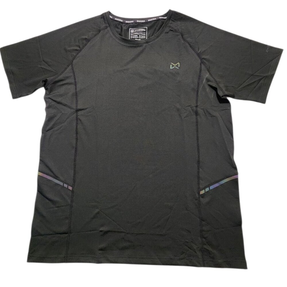 Muezna Men's T-Shirt Quick-Dry Workout Running Breathable Cool Performance Sz M